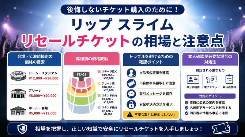 3. リップ スライム リセールチケットの相場と購入時の注意点
