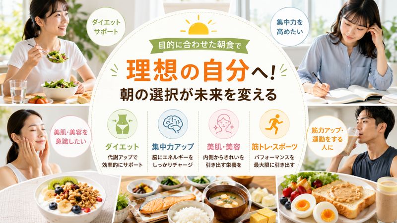 3.目的別に選ぶブレイクファストの食べ方と栄養素