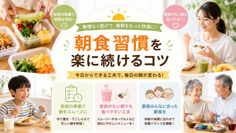 4.ブレイクファストを無理なく毎日続ける習慣化のコツ