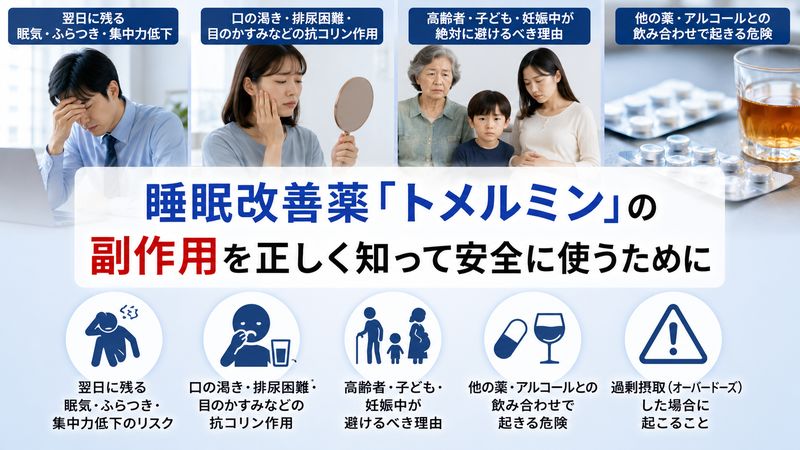 2.トメルミンの副作用――本当にやばいのか正直に解説
