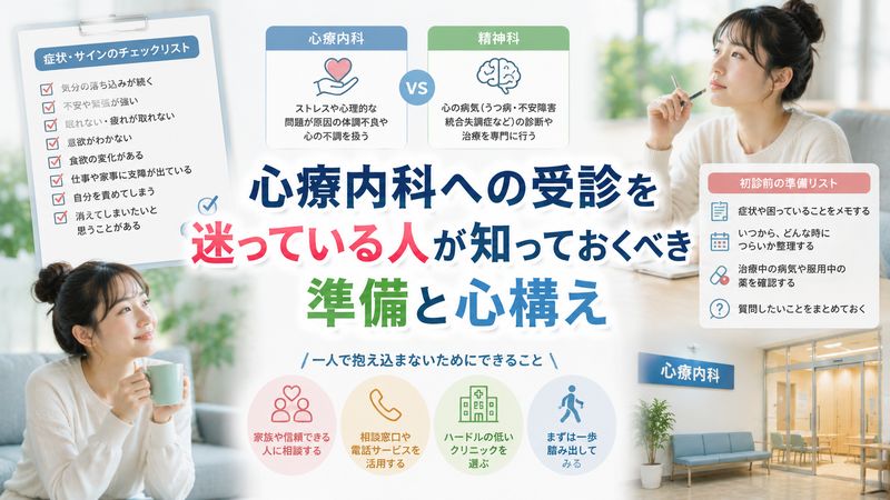 4.心療内科への受診を迷っている人が知っておくべき準備と心構え