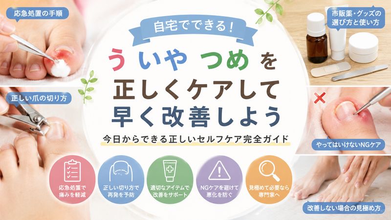 2.う いや つめ の正しいセルフケア方法