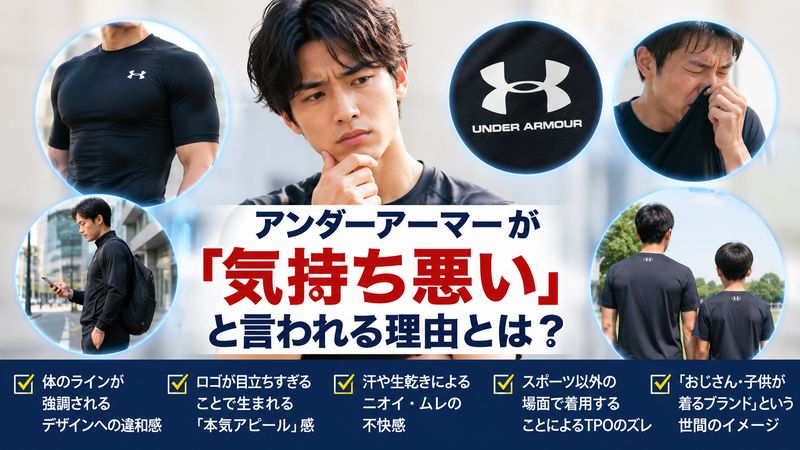 1.アンダーアーマーが「気持ち悪い」と言われる主な理由