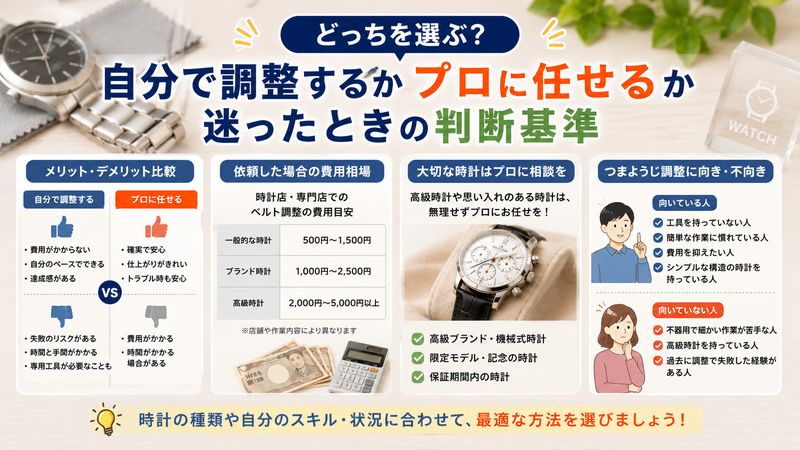 4.自分で調整するかプロに任せるか迷ったときの判断基準
