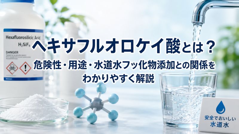 ヘキサフルオロケイ酸とは？危険性・用途・水道水フッ化物添加との関係をわかりやすく解説