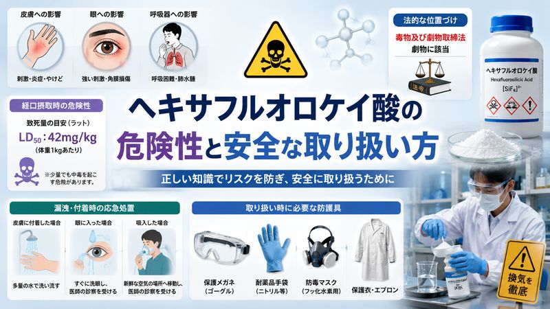 2.ヘキサフルオロケイ酸の危険性と安全な取り扱い方