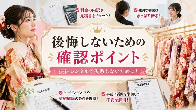 3.振袖レンタルで後悔しないための確認ポイント