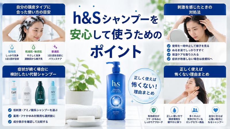 4.h&sシャンプーを安心して使うためのポイント