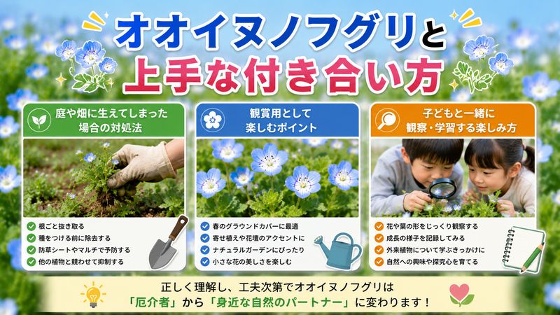 4.オオイヌノフグリとの上手な付き合い方