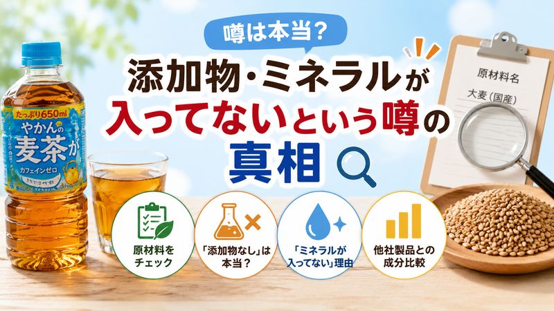 2.添加物・ミネラルが入ってないという噂の真相