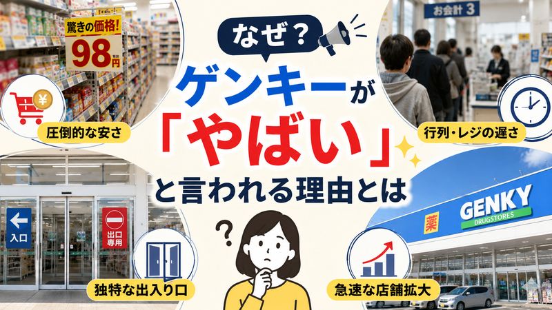 1.ゲンキーが「やばい」と言われる理由とは