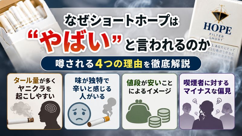 1.ショートホープはなぜ「やばい」と言われるのか