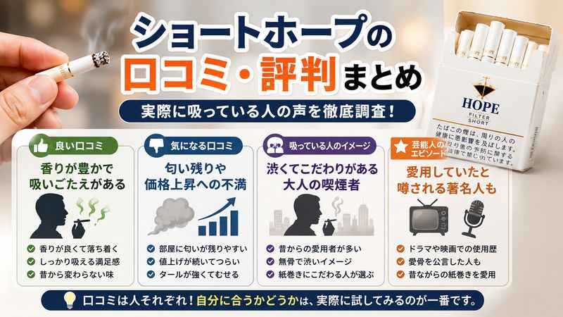 3.ショートホープの口コミ・評判まとめ