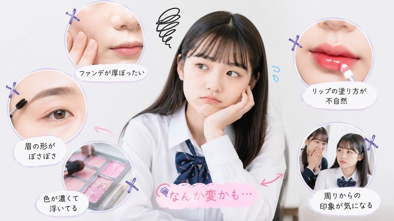 1.中学生のメイクが「下手」「やばい」と言われる理由