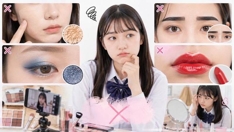 2.中学生に多いNGメイクの具体例