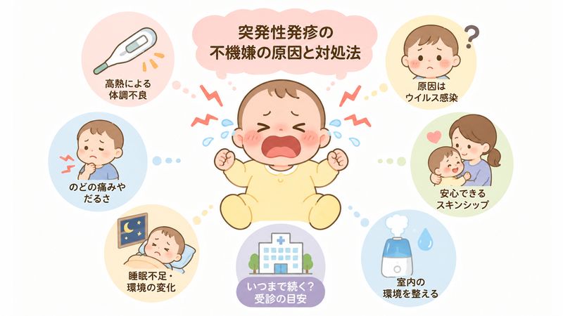 1.突発性発疹とは？不機嫌がひどくなる理由