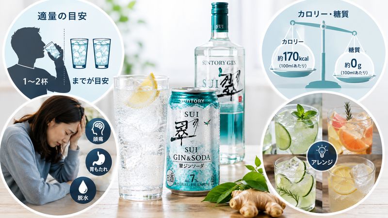 3.翠ジンソーダを飲む際に知っておきたい注意点