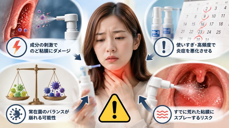 1.のどぬーるスプレーが逆効果と言われる理由