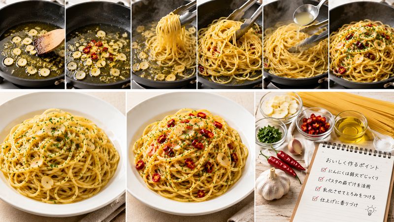 3.【具体例】アーリオオーリオとペペロンチーノの作り方