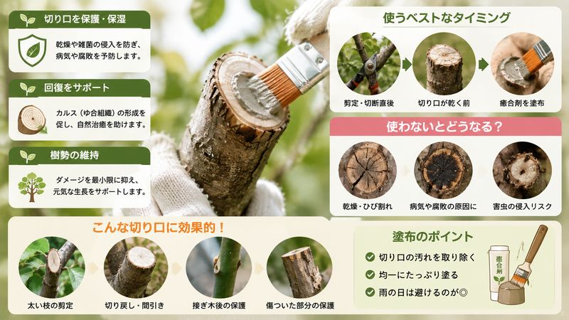 2.癒合剤とは?役割と使うタイミング